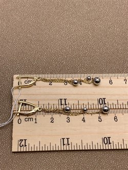 *Серьги Шары цв Белое цв Лимонное арт. 02-4302-00-000-1121-01-546 вес 2,87 г - фото 258214 *Серьги Шары цв Белое цв Лимонное арт. 02-4302-00-000-1121-01-546 вес 2,87 г - фото 258214