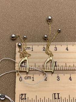 *Серьги Шары цв Белое цв Лимонное арт. 02-4302-00-000-1121-01-546 вес 2,87 г - фото 258216 *Серьги Шары цв Белое цв Лимонное арт. 02-4302-00-000-1121-01-546 вес 2,87 г - фото 258216