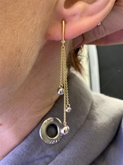 *Серьги Шары цв Белое цв Лимонное арт. 02-4302-00-000-1121-01-546 вес 2,87 г - фото 258218 *Серьги Шары цв Белое цв Лимонное арт. 02-4302-00-000-1121-01-546 вес 2,87 г - фото 258218