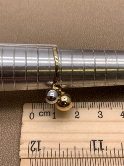 *Кольцо р.19 Шары цв Белое цв Лимонное арт. 01-5250-00-000-1121-42-176 вес 2,39 г - фото 258248