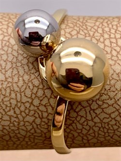 *Кольцо р.18 Шары цв Белое цв Лимонное арт. 01-5250-00-000-1121-42-282 вес 2,28 г - фото 258256