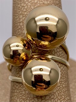 *Кольцо р.17,5 Шары цв Лимонное арт. 01-4836-00-000-1130-01-055 вес 4,45 г - фото 258285 *Кольцо р.17,5 Шары цв Лимонное арт. 01-4836-00-000-1130-01-055 вес 4,45 г - фото 258285