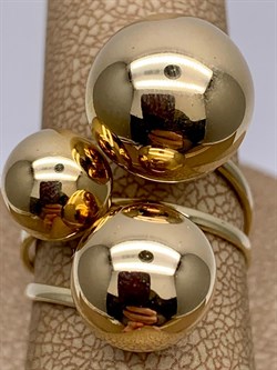 *Кольцо р.17,5 Шары цв Лимонное арт. 01-4836-00-000-1130-01-055 вес 4,45 г - фото 258286 *Кольцо р.17,5 Шары цв Лимонное арт. 01-4836-00-000-1130-01-055 вес 4,45 г - фото 258286
