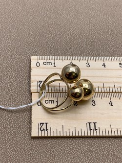 *Кольцо р.16,5 Шары цв Лимонное арт. 01-4836-00-000-1130-01-571 вес 4,81 г - фото 258291 *Кольцо р.16,5 Шары цв Лимонное арт. 01-4836-00-000-1130-01-571 вес 4,81 г - фото 258291