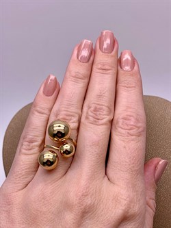 *Кольцо р.16,5 Шары цв Лимонное арт. 01-4836-00-000-1130-01-571 вес 4,81 г - фото 258294 *Кольцо р.16,5 Шары цв Лимонное арт. 01-4836-00-000-1130-01-571 вес 4,81 г - фото 258294