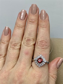 *Кольцо р.19 Гранат арт. SM-R02896-X-W-PG-X-W-481 вес 3,41 г - фото 258619 *Кольцо р.19 Гранат арт. SM-R02896-X-W-PG-X-W-481 вес 3,41 г - фото 258619