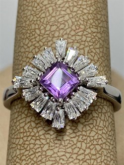 *Кольцо р.20 Аметист арт. SM-R02896-X-W-Pur-X-W-223 вес 2,62 г - фото 258646 *Кольцо р.20 Аметист арт. SM-R02896-X-W-Pur-X-W-223 вес 2,62 г - фото 258646