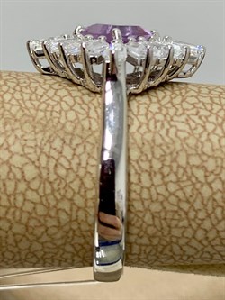 *Кольцо р.16,5 Аметист арт. SM-R02896-X-W-Pur-X-W-216 вес 2,9 г - фото 258653 *Кольцо р.16,5 Аметист арт. SM-R02896-X-W-Pur-X-W-216 вес 2,9 г - фото 258653