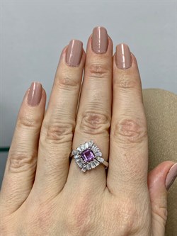 *Кольцо р.16,5 Аметист арт. SM-R02896-X-W-Pur-X-W-216 вес 2,9 г - фото 258655 *Кольцо р.16,5 Аметист арт. SM-R02896-X-W-Pur-X-W-216 вес 2,9 г - фото 258655