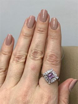 *Кольцо р.17,5 Аметист арт. SM-R02896-X-W-Pur-X-W-204 вес 3,17 г - фото 258663 *Кольцо р.17,5 Аметист арт. SM-R02896-X-W-Pur-X-W-204 вес 3,17 г - фото 258663