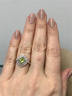 *Кольцо р.16,5 Хризолит арт. SM-R02896-X-W-S-X-W-456 вес 3,23 г - фото 258709 *Кольцо р.16,5 Хризолит арт. SM-R02896-X-W-S-X-W-456 вес 3,23 г - фото 258709