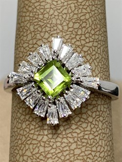 *Кольцо р.16,5 Хризолит арт. SM-R02896-X-W-S-X-W-456 вес 3,23 г - фото 258714 *Кольцо р.16,5 Хризолит арт. SM-R02896-X-W-S-X-W-456 вес 3,23 г - фото 258714