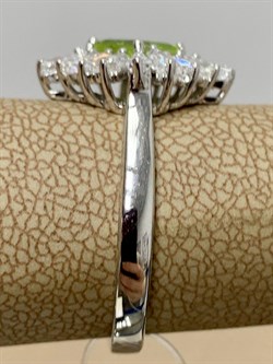 *Кольцо р.18 Хризолит арт. SM-R02896-X-W-S-X-W-448 вес 3,12 г - фото 258725 *Кольцо р.18 Хризолит арт. SM-R02896-X-W-S-X-W-448 вес 3,12 г - фото 258725