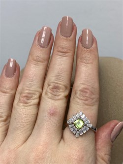 *Кольцо р.18 Хризолит арт. SM-R02896-X-W-S-X-W-448 вес 3,12 г - фото 258729 *Кольцо р.18 Хризолит арт. SM-R02896-X-W-S-X-W-448 вес 3,12 г - фото 258729