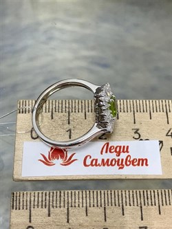 *Кольцо р.18 Хризолит арт. SM-R02896-X-W-S-X-W-448 вес 3,12 г - фото 258731 *Кольцо р.18 Хризолит арт. SM-R02896-X-W-S-X-W-448 вес 3,12 г - фото 258731