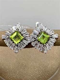 *Серьги Хризолит арт. SM-E00736-X-W-S-X-W-136 вес 5,13 г - фото 258735 *Серьги Хризолит арт. SM-E00736-X-W-S-X-W-136 вес 5,13 г - фото 258735