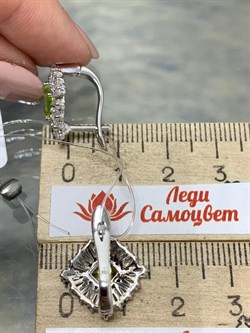 *Серьги Хризолит арт. SM-E00736-X-W-S-X-W-136 вес 5,13 г - фото 258737 *Серьги Хризолит арт. SM-E00736-X-W-S-X-W-136 вес 5,13 г - фото 258737