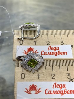 *Серьги Хризолит арт. SM-E00736-X-W-S-X-W-136 вес 5,13 г - фото 258738 *Серьги Хризолит арт. SM-E00736-X-W-S-X-W-136 вес 5,13 г - фото 258738