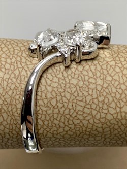 *Кольцо р.19 Горный Хрусталь арт. SM-R02917-X-W-W-X-W-380 вес 3,77 г - фото 258783
