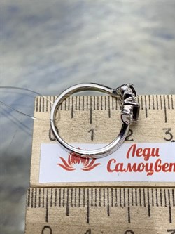 *Кольцо р.17 Гранат Пироп арт. SM-R02917-X-W-PG-X-W-522 вес 3,45 г - фото 258821