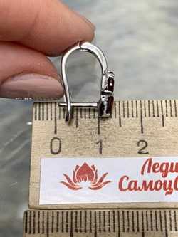 *Серьги Гранат Пироп арт. SM-E00750-X-W-PG-X-W-286 вес 3,5 г - фото 258861 *Серьги Гранат Пироп арт. SM-E00750-X-W-PG-X-W-286 вес 3,5 г - фото 258861