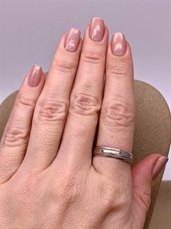 *Кольцо р.19,5 цв Белое арт. 01-5246-01-000-1111-39-223 вес 2,68 г - фото 258957