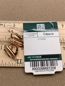 *Серьги цв Красное арт. 02-3854-00-000-1110-48-208 вес 3 г - фото 259116 *Серьги цв Красное арт. 02-3854-00-000-1110-48-208 вес 3 г - фото 259116
