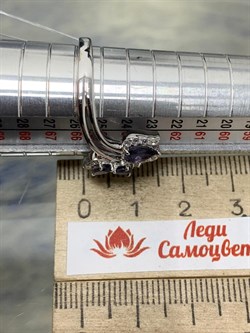 *Кольцо р.20 Иолит арт. SM-R02917-X-W-BL-X-W-365 вес 3,94 г - фото 259163