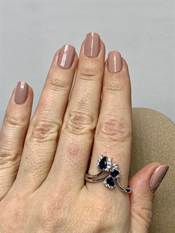 *Кольцо р.20 Иолит арт. SM-R02917-X-W-BL-X-W-365 вес 3,94 г - фото 259169