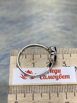 *Кольцо р.18 Иолит арт. SM-R02917-X-W-BL-X-W-357 вес 3,71 г - фото 259182