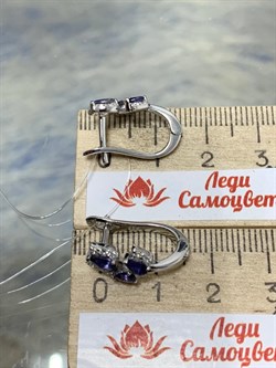 *Серьги Иолит арт. SM-E00750-X-W-BL-X-W-068 вес 3,61 г - фото 259189 *Серьги Иолит арт. SM-E00750-X-W-BL-X-W-068 вес 3,61 г - фото 259189