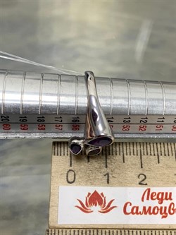 *Кольцо р.17,5 Аметист арт. SM-R02913-X-W-Pur-X-X-212 вес 3,77 г - фото 259222