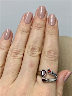 *Кольцо р.20 Гранат Пироп арт. SM-R02913-X-W-PG-X-X-201 вес 3,61 г - фото 259303