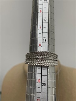 *Кольцо р.19 Голубой Топаз арт. SM-R02900-X-W-SBT-X-X-828 вес 6,73 г - фото 259324