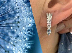 *Серьги Голубой Топаз арт. SM-E00738-X-W-SBT-X-X-492 вес 4,4 г - фото 259336 *Серьги Голубой Топаз арт. SM-E00738-X-W-SBT-X-X-492 вес 4,4 г - фото 259336