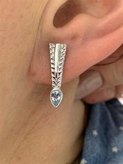 *Серьги Голубой Топаз арт. SM-E00738-X-W-SBT-X-X-492 вес 4,4 г - фото 259338 *Серьги Голубой Топаз арт. SM-E00738-X-W-SBT-X-X-492 вес 4,4 г - фото 259338