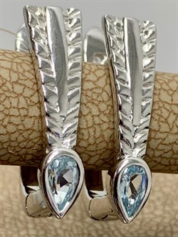 *Серьги Голубой Топаз арт. SM-E00738-X-W-SBT-X-X-492 вес 4,4 г - фото 259339 *Серьги Голубой Топаз арт. SM-E00738-X-W-SBT-X-X-492 вес 4,4 г - фото 259339