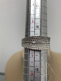 *Кольцо р.17 Родолит арт. SM-R02900-X-W-lil-X-X-986 вес 5,86 г - фото 259366