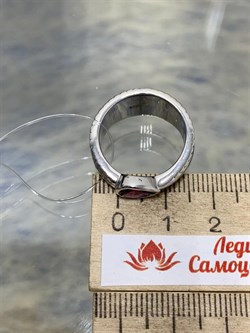 *Кольцо р.17 Родолит арт. SM-R02900-X-W-lil-X-X-986 вес 5,86 г - фото 259369