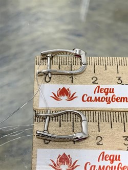 *Серьги Родолит арт. SM-E00738-X-W-lil-X-X-652 вес 4,24 г - фото 259382