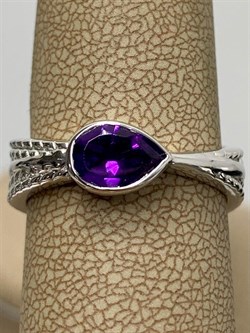 *Кольцо р.19 Аметист арт. SM-R02900-X-W-Pur-X-X-909 вес 6,37 г - фото 259401 *Кольцо р.19 Аметист арт. SM-R02900-X-W-Pur-X-X-909 вес 6,37 г - фото 259401