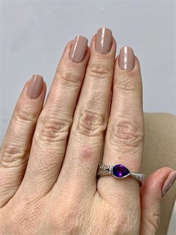 *Кольцо р.18 Аметист арт. SM-R02900-X-W-Pur-X-X-899 вес 6,46 г - фото 259405 *Кольцо р.18 Аметист арт. SM-R02900-X-W-Pur-X-X-899 вес 6,46 г - фото 259405