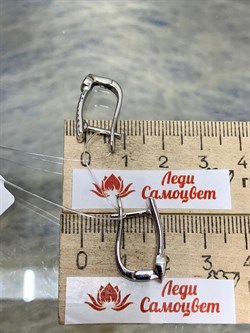 *Серьги Аметист арт. SM-E00738-X-W-Pur-X-X-567 вес 4,35 г - фото 259420