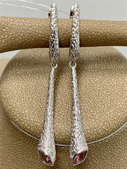 *Серьги Розовый Турмалин арт. SM-E00740-X-W-Pin-X-X-195 вес 5,75 г - фото 259499 *Серьги Розовый Турмалин арт. SM-E00740-X-W-Pin-X-X-195 вес 5,75 г - фото 259499