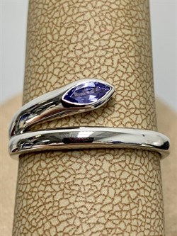 *Кольцо р.19 Танзанит арт. SM-R02899-X-W-TN-X-X-492 вес 2,82 г - фото 259525