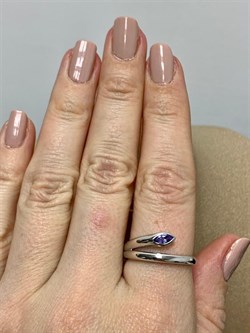 *Кольцо р.19 Танзанит арт. SM-R02899-X-W-TN-X-X-492 вес 2,82 г - фото 259526