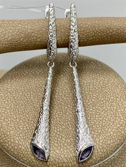 *Серьги Танзанит арт. SM-E00740-X-W-TN-X-X-156 вес 5,51 г - фото 259562 *Серьги Танзанит арт. SM-E00740-X-W-TN-X-X-156 вес 5,51 г - фото 259562