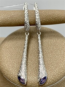 *Серьги Танзанит арт. SM-E00740-X-W-TN-X-X-156 вес 5,51 г - фото 259564 *Серьги Танзанит арт. SM-E00740-X-W-TN-X-X-156 вес 5,51 г - фото 259564