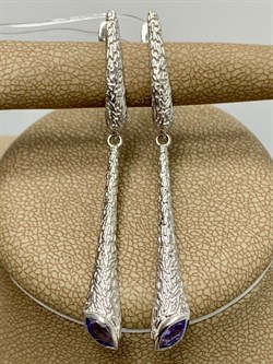 *Серьги Танзанит арт. SM-E00740-X-W-TN-X-X-156 вес 5,51 г - фото 259565 *Серьги Танзанит арт. SM-E00740-X-W-TN-X-X-156 вес 5,51 г - фото 259565