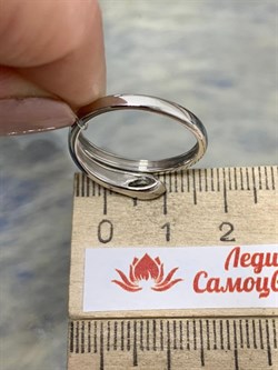 *Кольцо р.17 Голубой Топаз арт. SM-R02899-X-W-SBT-X-X-594 вес 2,56 г - фото 259606